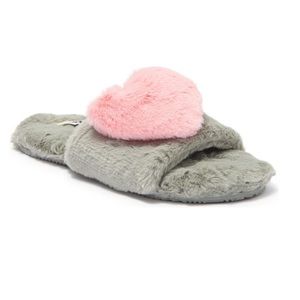 Abound Fur Heart Slipper- New With Tag- Available N More Colors & Sizes- Reemoly